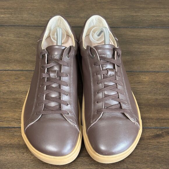 Mens Birkenstock Bend Low Brown Leather Comfort Casual Sneakers Shoes Size 44 - Picture 2 of 10